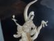 Oriental Bone [bovine] Carved Figure Of Girl Riding A Dragon, Other Chinese Antiques photo 2