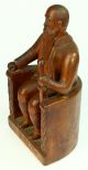 Antique Early Hand Carved Wood King Gustav I Vasa Figure,  Swedish Folk Art Carved Figures photo 2