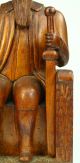 Antique Early Hand Carved Wood King Gustav I Vasa Figure,  Swedish Folk Art Carved Figures photo 4