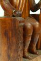 Antique Early Hand Carved Wood King Gustav I Vasa Figure,  Swedish Folk Art Carved Figures photo 5