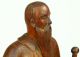 Antique Early Hand Carved Wood King Gustav I Vasa Figure,  Swedish Folk Art Carved Figures photo 6