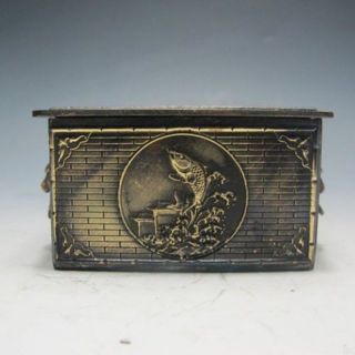 Bronze Dragons And Carp In Ancient China.  Jewelry Boxes W photo