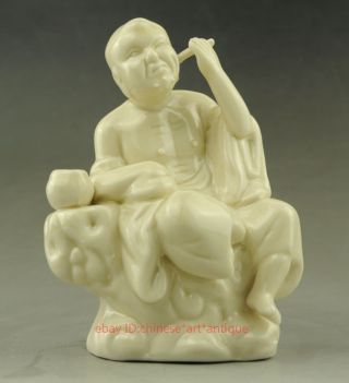 Chinese Buddhism Porcelain Eighteen Arhats Lucky Shaveling Monk Buddha photo
