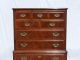 Vintage Drexel Heritage Chippendale Banded Mahogany High Boy Tall Dresser 020206 Post-1950 photo 1