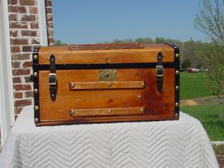 Antique Trunk Circa 1850 ' S 1860 ' S 150 Years Old photo