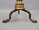 Fine Pair Antique Early 19c Hand Wrought Brass Iron Andirons Aafa Hearth Ware photo 6