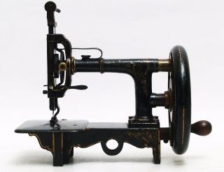 Rare German Cast Iron Sewing Machine,  By Jakob Schröder.  Darmstadt 1860. photo
