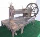 Mid 1800 ' S Singer Antique Leather Sewing Machine W/iron Stand Sewing Machines photo 1