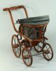 Antique Children ' S Doll Carriage Buggy Baby Stroller Rattan Wicker Baby Carriages & Buggies photo 5
