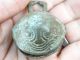 Antique Indonesian Bronze Animal Bells With Protective Maskheads Indonesia Bells photo 11