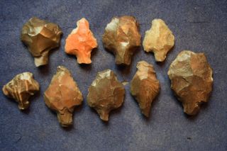 9 Paleolithic Aterian Tools,  Earliest Hafted Tools, photo