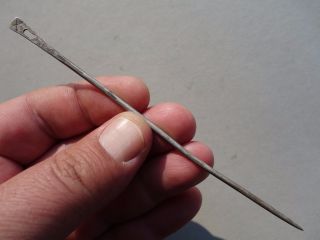 Roman Silver Engraved Needle photo