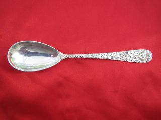 Vintage Sterling Silver Sugar ? Spoon; Stieff,  Rose Pattern photo