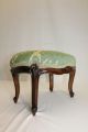 French Louis Xv Hand Carved Walnut Oval Footstool Foot Stool,  C.  19th 1800-1899 photo 5