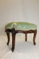 French Louis Xv Hand Carved Walnut Oval Footstool Foot Stool,  C.  19th 1800-1899 photo 6