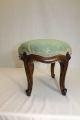 French Louis Xv Hand Carved Walnut Oval Footstool Foot Stool,  C.  19th 1800-1899 photo 7