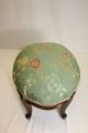 French Louis Xv Hand Carved Walnut Oval Footstool Foot Stool,  C.  19th 1800-1899 photo 8