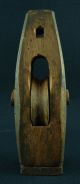 Japanese Vintage: Old Wooden Pulley From Meiji Period 69 Other Japanese Antiques photo 3