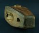 Japanese Vintage: Old Wooden Pulley From Meiji Period 69 Other Japanese Antiques photo 5