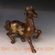 Chinese Bronze Gilded Old Handwork Hammered Steed Statue W Dragon & Phoenix Other Antique Chinese Statues photo 5
