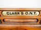 Antique Clarks Ont Wooden 2 Drawers Sewing Spool Display Storage Cabinet Box Furniture photo 11