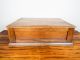 Antique Clarks Ont Wooden 2 Drawers Sewing Spool Display Storage Cabinet Box Furniture photo 4