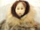 Antique Eskimo Inuit Seal Skin Doll Vintage Fur Native American Tribe Vintage Native American photo 1