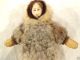 Antique Eskimo Inuit Seal Skin Doll Vintage Fur Native American Tribe Vintage Native American photo 5