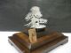 The Tree Of The Pine Of Virgin Silver.  Bonsai Tree.  A Work Of Mitunori. Other Antique Sterling Silver photo 2