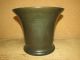 An Extremely Rare 16th Or 17th C Bronze Mortar And Pestle In Old Surface Primitives photo 3