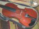 Vintage Full Size Violin Labeled Josef Guarnerius With Bow And Case 032616wa String photo 1