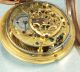 18k Gold Julien Le Roy Verge Watch Quarter Repeater Circa 1770 Pocket Watch Other Antique Instruments photo 8