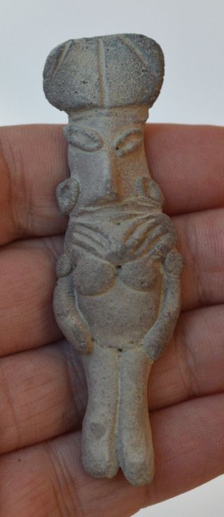 Pre Colombian Mexico Pottery Figurine Columbian Figure Idol Clay photo