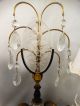 (2) Antique French Art Nouveau Etched Glass Winged Fairy Old Regency Sconce Lamp Lamps photo 5