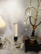 (2) Antique French Art Nouveau Etched Glass Winged Fairy Old Regency Sconce Lamp Lamps photo 7