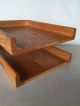Mid Century Peter Pepper Products Inc.  Solid Wood Letter Tray Vintage Eames Vtg Mid-Century Modernism photo 9