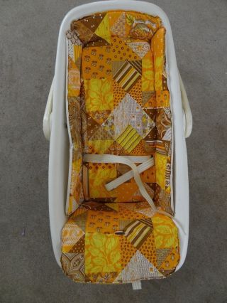 Vintage Infant Baby Carrier Car Seat Cosco,  60 ' S Or 70 ' S,  Harvest Colors,  Hippy photo