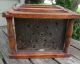 Antique Foot Warmer - Country Primitive - Wood & Punched Tin Design Primitives photo 4