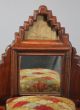 Antique Circa - 1900 Folk Art,  Miniature Bureau & Mirror,  Tramp Art,  Sewing Box Nr Baskets & Boxes photo 2