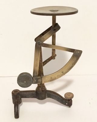 Antique Vintage Counterbalance Pendulum Postal Letter Scales Depose French photo