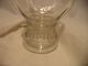 Vintage Apothecary Jar Finial Lid Clear Glass Drug Store Bottle 9 1/2 