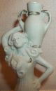 Antique Schafer & Vater Figural Woman W/urn Jasperware Lilac Cologne Bottle Figurines photo 1