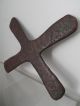 Old Antique African Katanga Tribe Copper Metal Cross Currency Money Congo Manill Other African Antiques photo 1