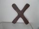 Old Antique African Katanga Tribe Copper Metal Cross Currency Money Congo Manill Other African Antiques photo 4