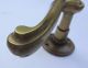 Vintage Solid Brass Door Single Lever Handle 4 1/4  On Back Plate Door Knobs & Handles photo 4
