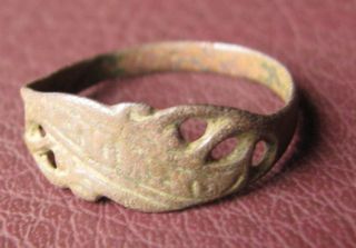 Antique Bronze Wedding Ring 19th To 20th Century Sz: 8 3/4 Us 18.  75mm 11404 photo