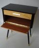 50s 60s Entryway Cabinet,  Side Table,  Beech Wood & Black,  Mid Century,  Germany Mid-Century Modernism photo 1