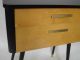 50s 60s Entryway Cabinet,  Side Table,  Beech Wood & Black,  Mid Century,  Germany Mid-Century Modernism photo 4