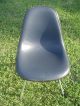 Herman Miller Eames Dark Blue Padded Griege Fiberglass Side Shell Chair Sharp Mid-Century Modernism photo 7