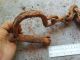 Very Rare Old Ancient Forged Viking Shackles On A Foot. Viking photo 1